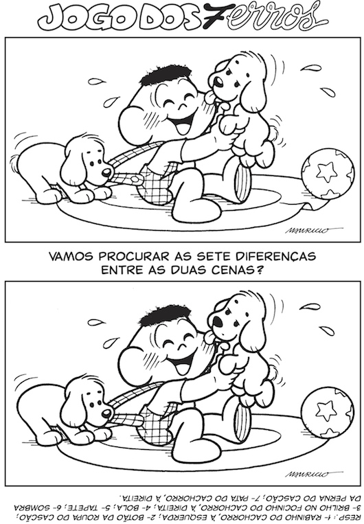 Jogo dos 7 erros para colorir - Tudodesenhos