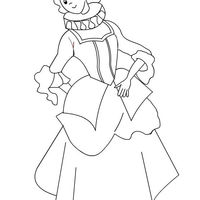 Desenho de Colombina para colorir