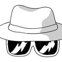 Desenho de Máscara de óculos e chapéu para colorir