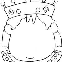 Desenho de Rei Momo para colorir