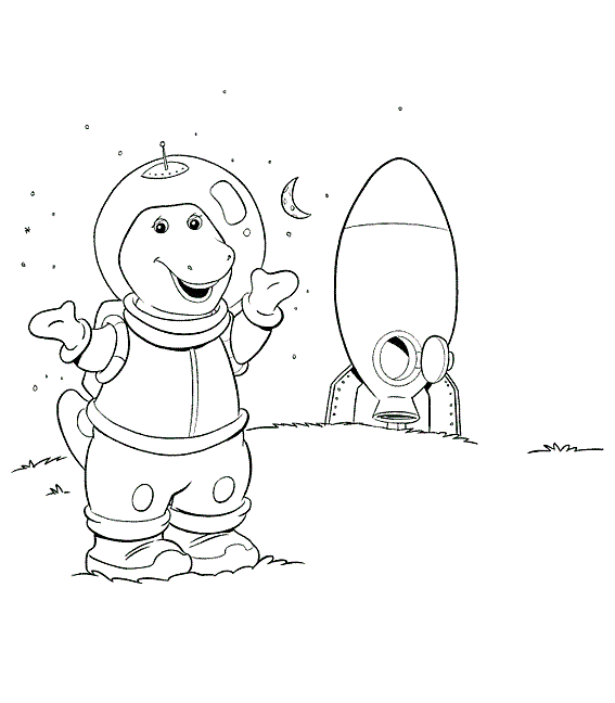 Barney astronauta