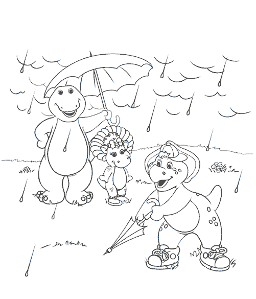 Barney e amigos na chuva