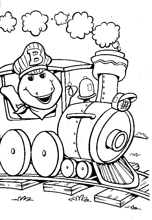Barney no trem