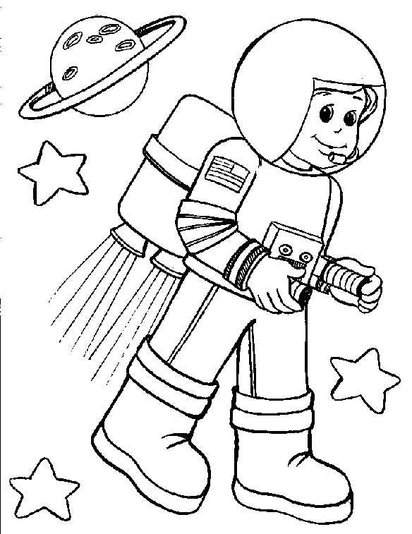 Astronauta viajando ao espaco