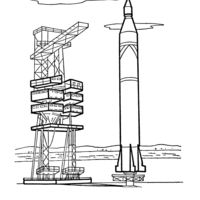 Desenho de Base da Nasa para colorir