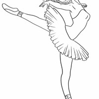 Desenho de Bailarina clássica para colorir