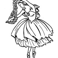 Desenho de Ciranda da bailarina para colorir