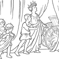 Desenho de Império Romano para colorir