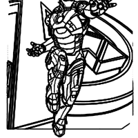 Desenho de Armadura do Homem de Aço para colorir