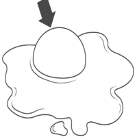 Desenho de Gema do ovo para colorir
