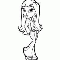 Desenho de Bratz - Cloe para colorir