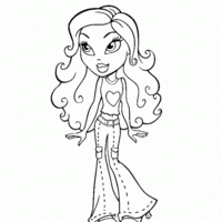 Desenho de Bratz - Jade para colorir