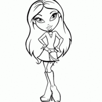 Desenho de Bratz - Yasmin para colorir