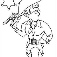 Desenho de Xerife para colorir