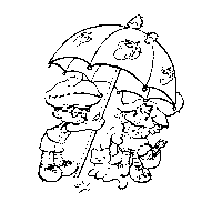 Desenho de Limãozinho e Moranguinho para colorir