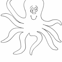 Desenho de Tentáculos do polvo para colorir