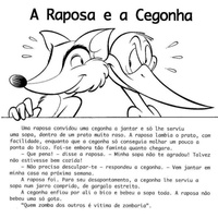 Desenho de Conto A raposa e a cegonha para colorir