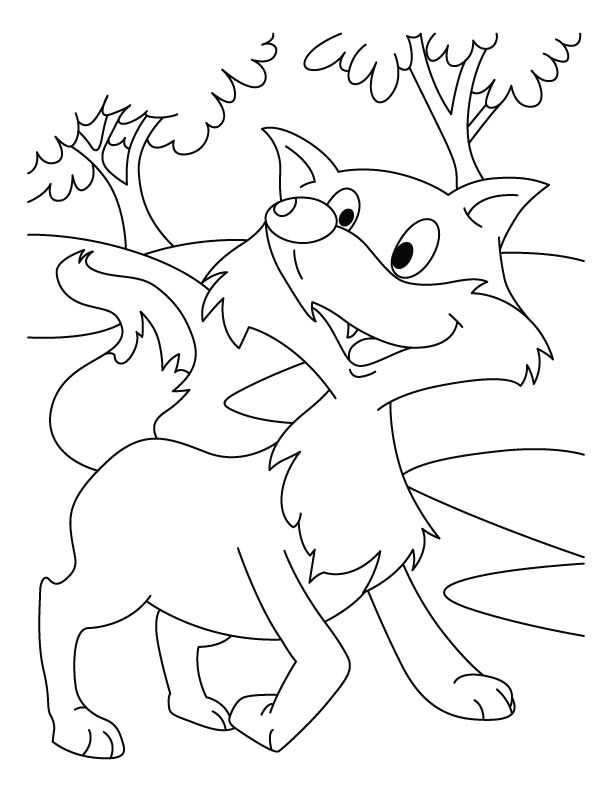 Raposa a dormir num ramo de árvore - Raposas - Coloring Pages for Adults