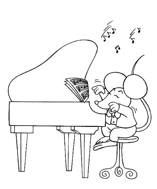 Rato tocando piano