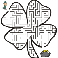 Desenho de Jogo do labirinto - São Patrício para colorir