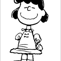 Desenho de Lucy personagem do Snoopy para colorir