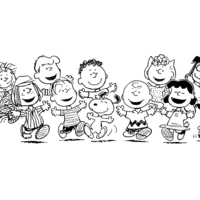 Desenho de Turma do Snoopy para colorir