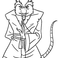 Desenho de Mestre Splinter para colorir