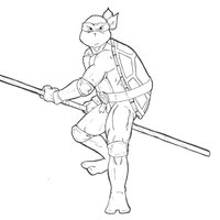 Desenho de Donatello para colorir