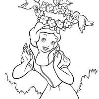 Desenho de Coroa da Branca de Neve para colorir