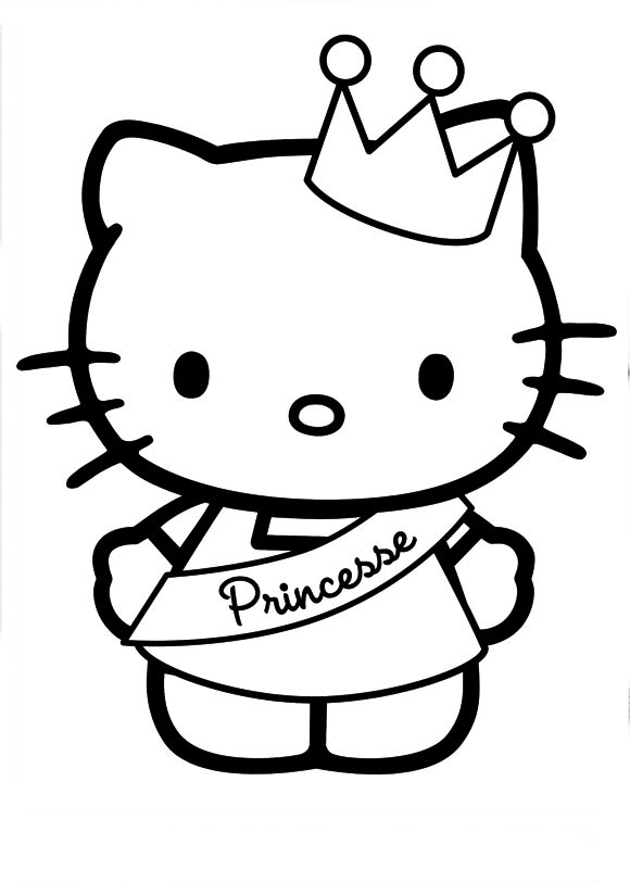 Hello kitty princesa com coroa