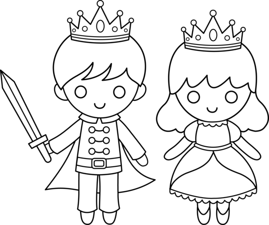 Rainha e rei coroados