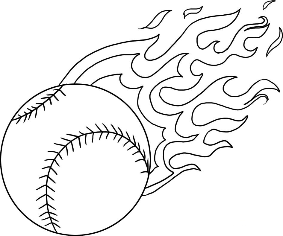 Desenho de Bola de basebol para colorir - Tudodesenhos 