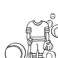 Desenho de Uniforme de basebol para colorir