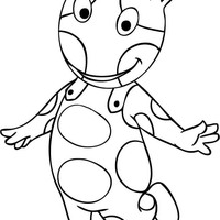 Desenho de Uniqua de Backyardigans para colorir