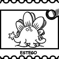 Desenho de Estego para colorir