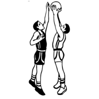 Desenho de Times de basquete para colorir
