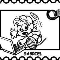 Desenho de Gabriel para colorir