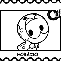 Desenho de Horácio para colorir