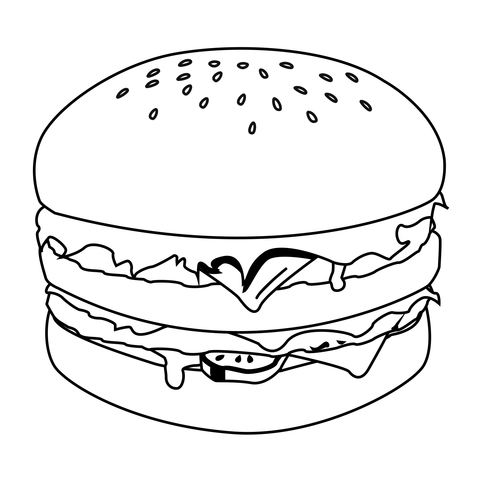 Total 97+ imagem desenhos de hambúrguer para colorir - br.thptnganamst ...