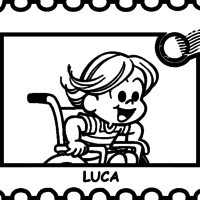 Desenho de Luca para colorir