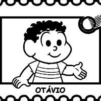 Desenho de Otávio para colorir