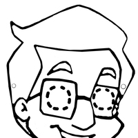 Desenho de Máscara do Jonas para colorir