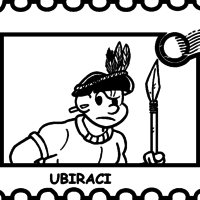 Desenho de Ubiraci para colorir