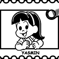 Desenho de Yasmin para colorir