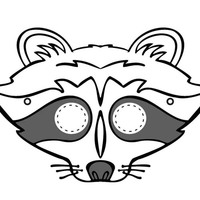 Desenho de Máscara de raposa para colorir