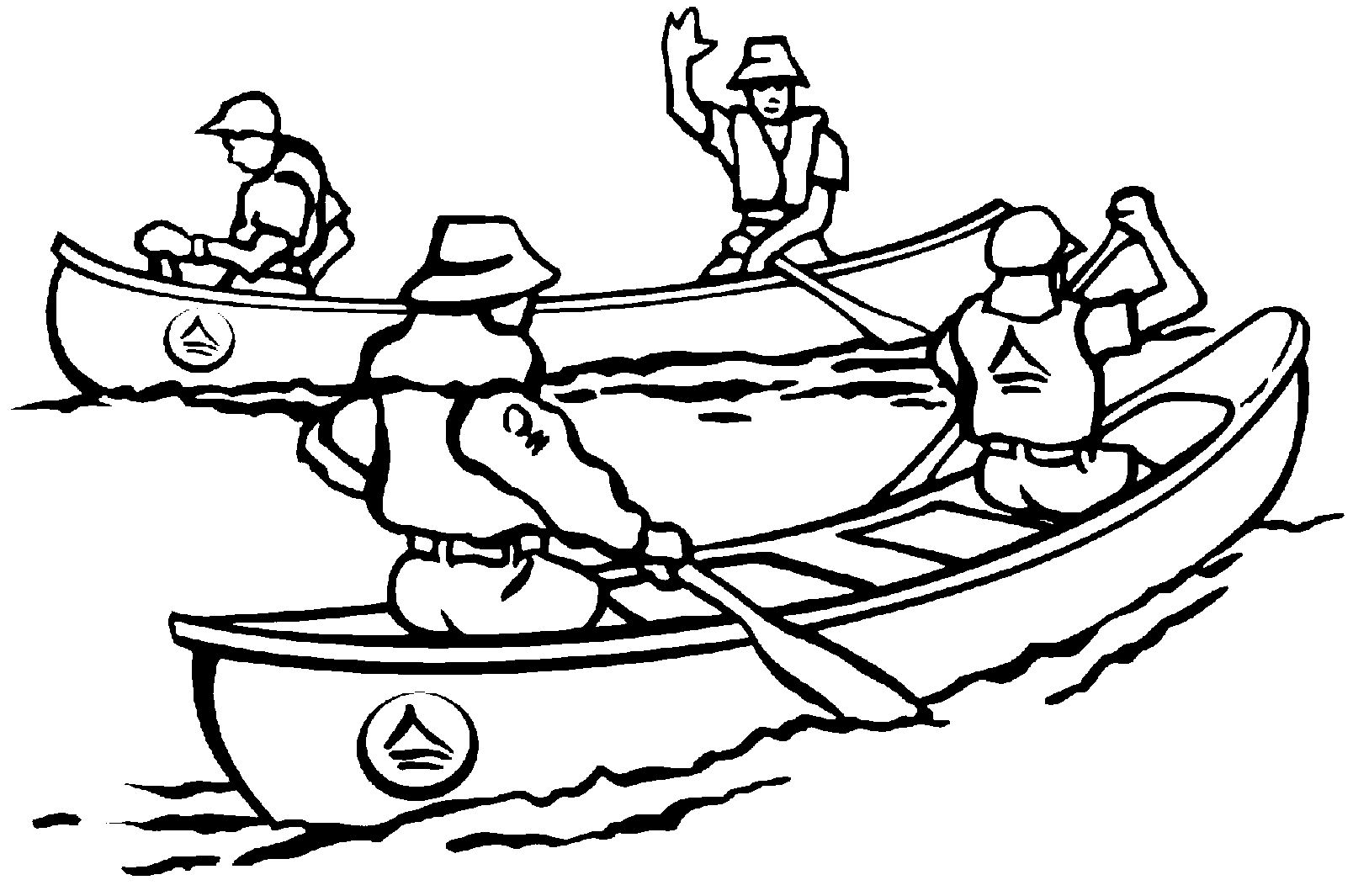Equipes de canoagem