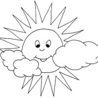 Espaço Educar desenhos para colorir : Desenhos de sol para pintar, colorir,  imprimir - Sol de verão para colo…