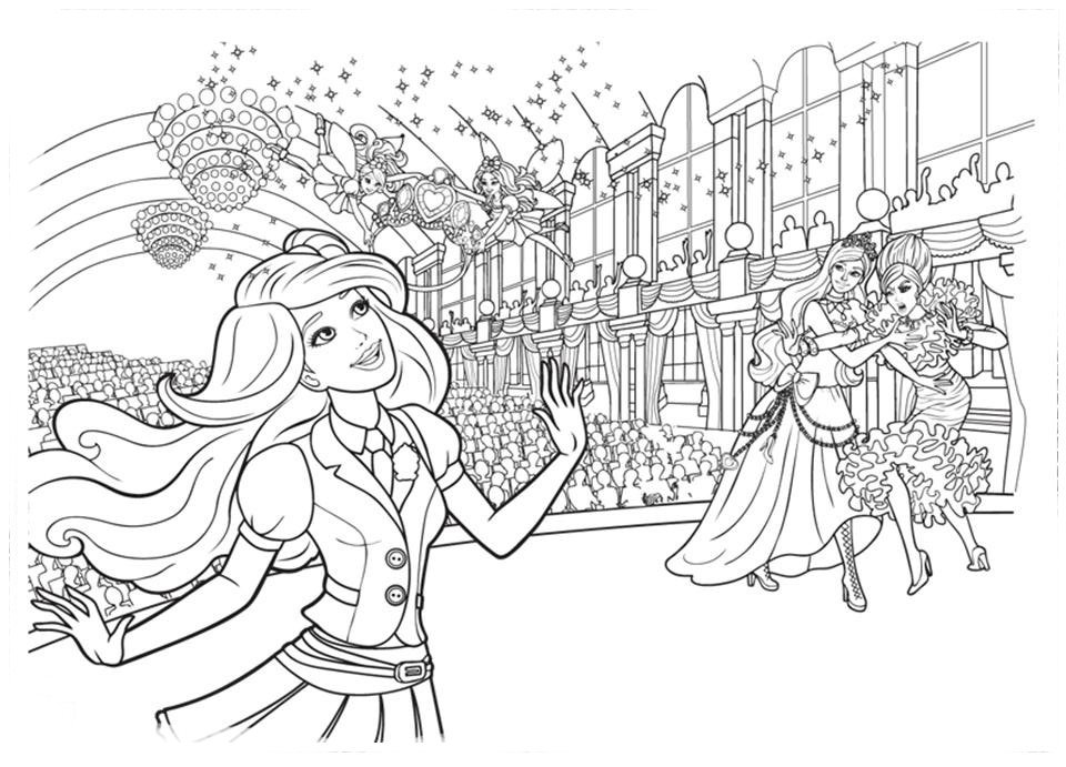 Desenhos para colorir de escola de princesas colorir 