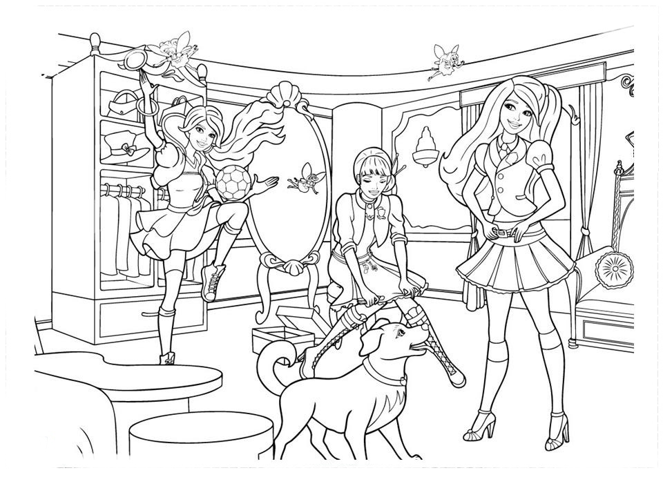 Desenhos da Barbie Princesa para Colorir e Imprimir - Colorir Tudo