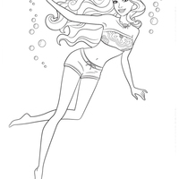 surfista  Desenhos para colorir barbie, Colorir barbie, Cores de sereia